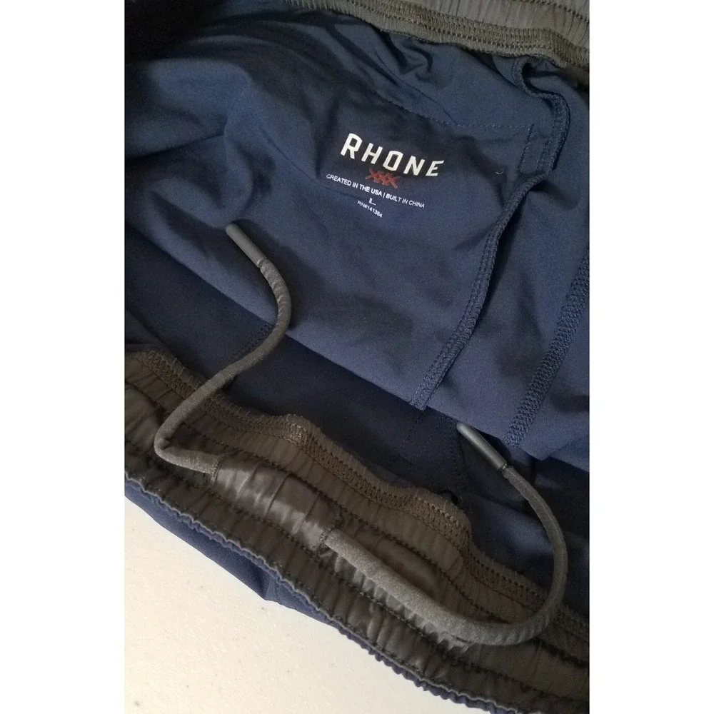 Rhone Shorts Peleton Men Large Versatility Athletic Unlined Stretch‎ Navy Blue